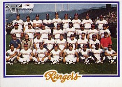 1978 Topps Baseball Cards      659     Texas Rangers CL